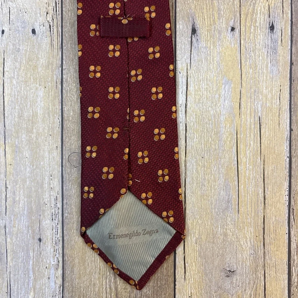 Ermenegildo Zegna Silk Tie Polka Dot